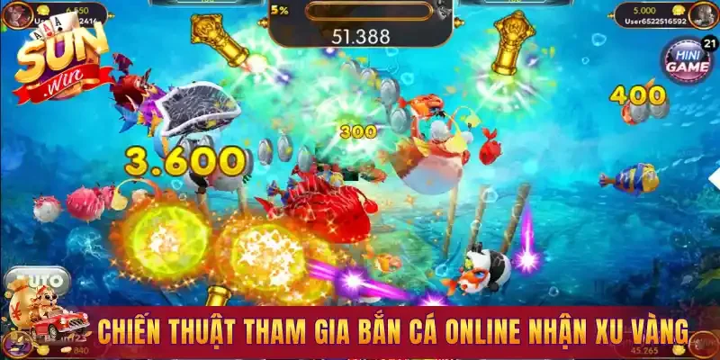Chiến thuật tham gia bắn cá online nhận xu vàng