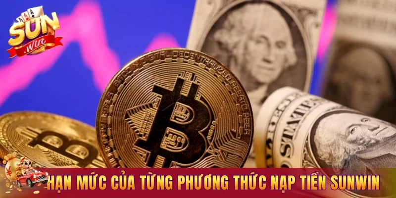 Hạn mức của từng phương thức nạp tiền Sunwin