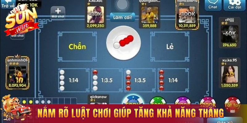 Nắm rõ luật chơi giúp tăng khả năng thắng