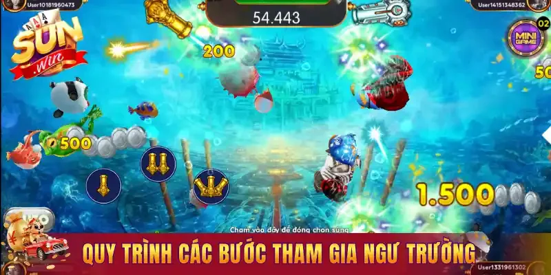 Quy trình các bước tham gia ngư trường